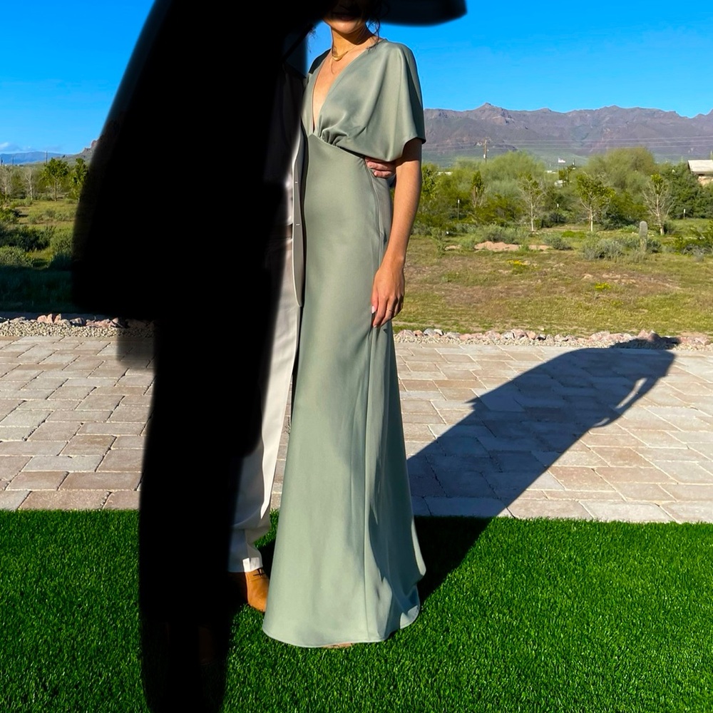 Bhldn flutter sleeve dress
